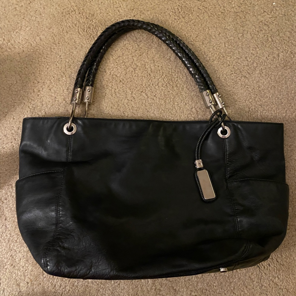 Michael Kors Black Leather Shoulder Bag
